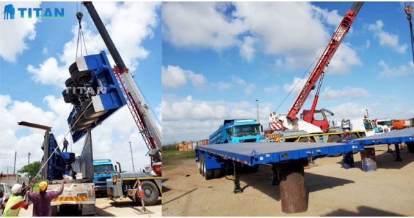 Why should choose to ship the flatbed trailer by the container?