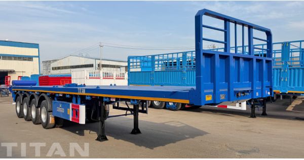 4 Axle 40 Foot Flatbed Trailer Will Ship to Philippines