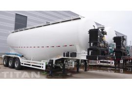 Tri Axle 50cbm Cement Powder Tanker Trailer will be sent to Jamaica