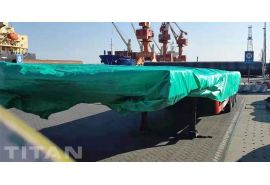 Tri Axle Semi Flatbed Trailers will be sent to Senegal