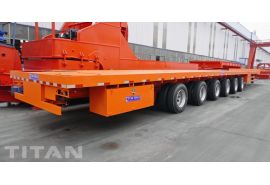 6 Axle Extendable Wind Turbine Transport Trailer will be sent to Nigeria