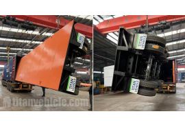 Tri Axle 48Ft Flatbed Trailer Ready Ship to Mauritania
