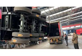 40FT Flatbed Semi Trailer for Container Carrier will be sent to Cameroon
