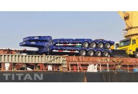4 Axle Low Bed Trailer Truck will be sent to Djibouti