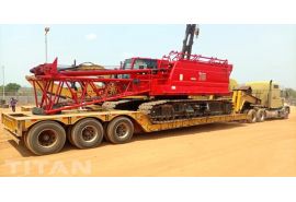 3 Axle 80 Ton Lowboy Detach Trailer Feedback from Congo Customer