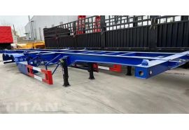 Tri Axle 40 Ft Shipping Container Chassis Trailer will be sent to Mauritius