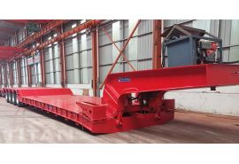 4 Axle 100 Ton Front Loading Gooseneck Lowboy Trailer will be sent to Ivory Coast