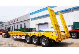 80 Ton 3 Axle Low Bed Semi Trailer will be shipped to Guinea