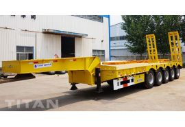 120T 5 Axles Semi Low Bed Trailer will be shipped to Ghana