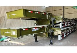 80 Ton Tri Axle Semi Low Bed Truck Trailer will be shipped to Sierra Leone