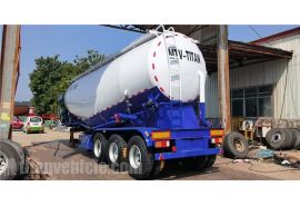 Tri Axle 35CBM Cement Tanker Trailer will be sent to Philippines