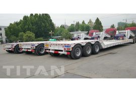 3 Axle 80 Ton Detachable Gooseneck Lowboy Trailers will export to Namibia