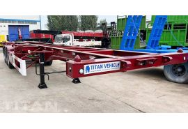 Tri Axle 40Ft Semi Skel Trailer will be shipped to Djibouti