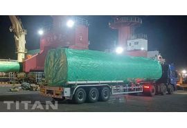 Tri Axle 40000Ltrs Stainless Tanker Trailer will be shipped to Saudi Arabia