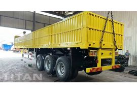 3 Axle 40 Ton Sideboard Trailer will be shippped to Djibouti