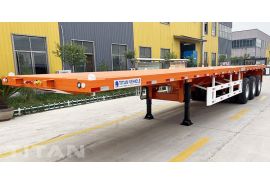 40 Feet 3 Axle Flatbed Tractor Trailer will be sent to Ghana