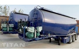 Tri Axle 40CBM Dry Bulk Tanker Trailer will be shipped to Indonesia