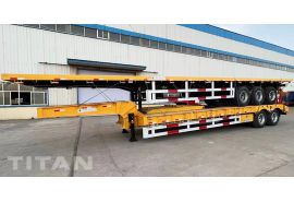 3 Axle Flatbed Truck Trailer and 2 Axle Low Loader for Sale in Indonesia