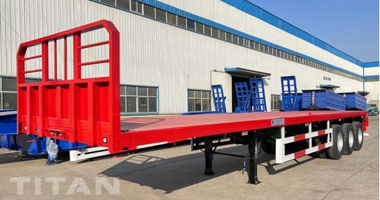 40 Foot Tri Axle Flatbed Truck Trailer with Head Boards will be sent to Mozambique