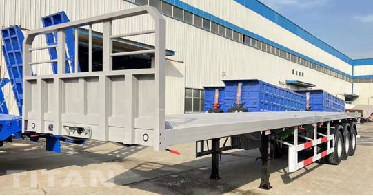 40Ft Triple Axle Flatbed Trailer will be shipped to Uganda  