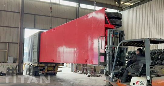 40Ft Tri Axle Flatbed Truck Trailer will be shipped to Jamaica