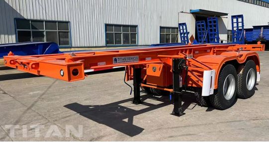 2 Axle 20Ft Container Chassis will be shipped to Chile 