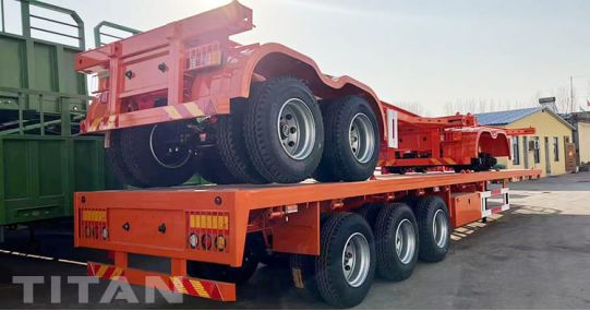 40Ft Flatbed Trailer 3 Axle has been packaged and will be sent to Suriname