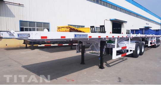 20Ft+40Ft Flat Deck Superlink Trailer will be sent to Namibia