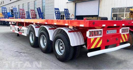 Tri Axle Semi Trailer Flatbed 40Ft will be sent to Zambia