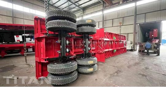 40Ft Low Bed Trailer Price and 3 Axle 40 Ft Flat Bed Trailer will be sent to Guyana