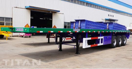 3 Axle 40Ft Flatbed Trailer will be shipped to Mozambique Beira