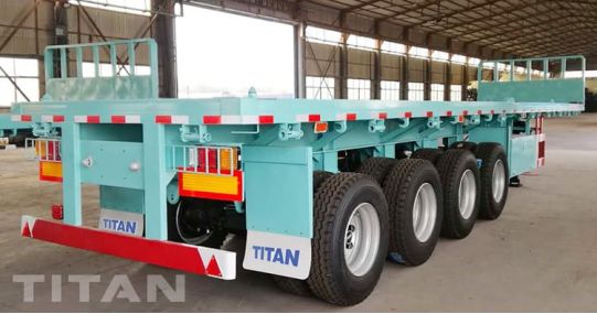 4 Axle Flatbed Semi Trailer will be sent to Ghana