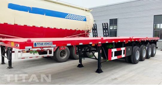 48Ft 4 Axle Flatbed Trailer will be shipped to Eritrea