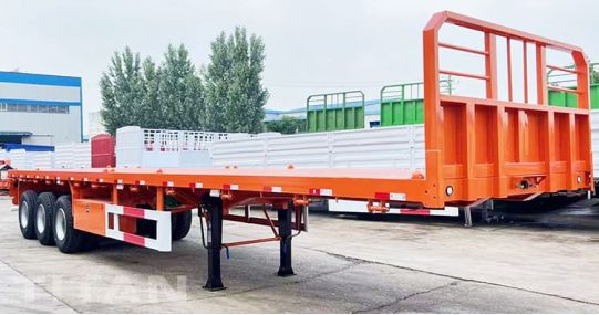 Tri Axle Semi Trailer Flat Bed 40Ft with Headboard will be sent to Guyana