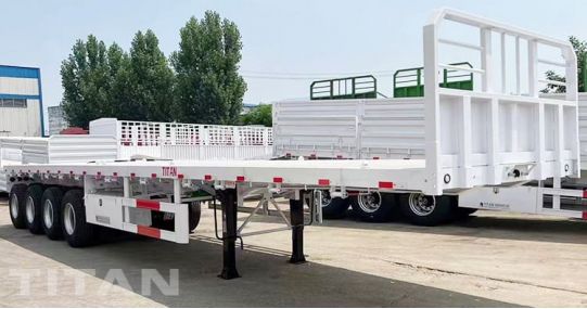 13M Quad Axle Flatbed Trailer will be shipped to Namibia