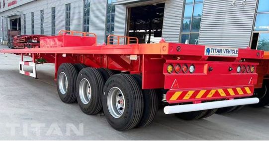 40Ft Tri Axle Semi Trailer Flat Bed will be sent to Chile
