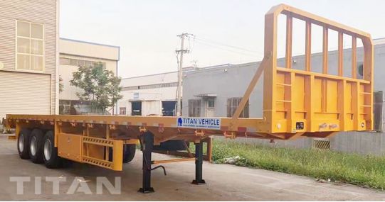 40 Feet Tri Axle Flatbed Trailer with Headboard will be shipped to Sierra Leone 