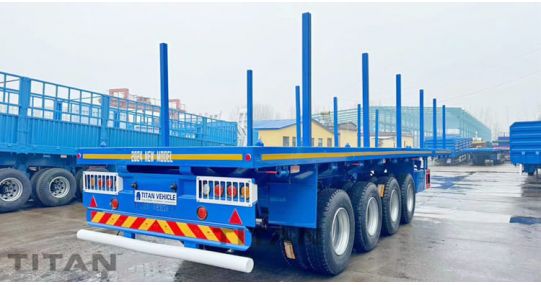 3 Axle 40 Ft Flatbed Trailer will be sent to Philippines