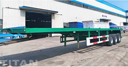 Tri Axle Flatbed Trailer Will Send to Tanzania