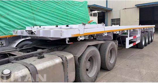 3 Axle Flatbed Semi Trailer Will Ship to Zimbabwe