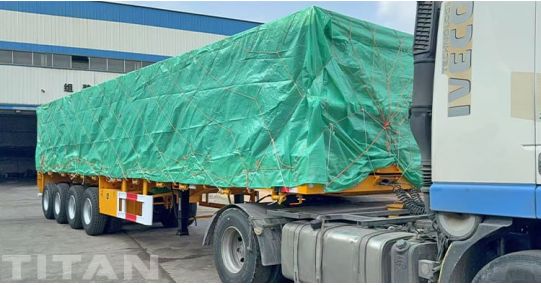 4 Axle Flatbed Trailer Will Ship to Jamaica