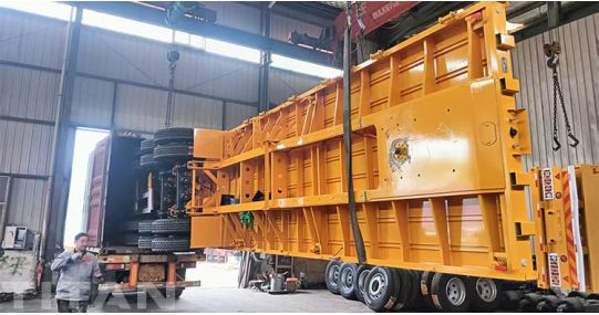 20 40 Foot Flatbed Trailer Will Ship to Congo