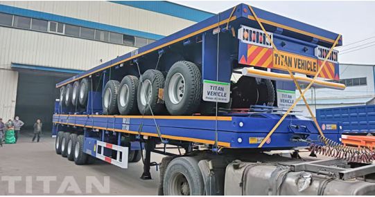 4 Axle Semi Flatbed Trailers Will Send to Guinea