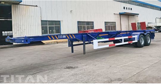 20ft Skeleton Container Semi Trailer Will Be Sent to Guam