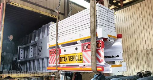 Tri Axle Sidewall Semi Trailer will be Sent to Zimbabwe