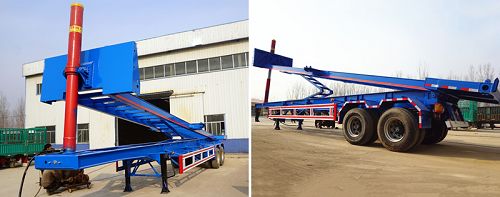 Different types of 2 axle 40ft container chassis for sale