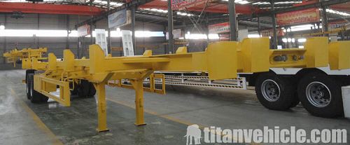 40ft container port terminal semi trailer for sale in Tanzania-1