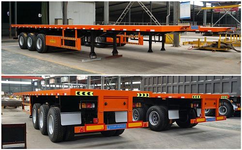 Tri Axle Flat Deck Trailer for Sale in Zimbabwe Harare