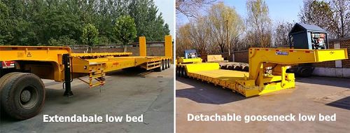 Low Bed Trailer Price | Low Bed Truck Trailer Types and Dimensions