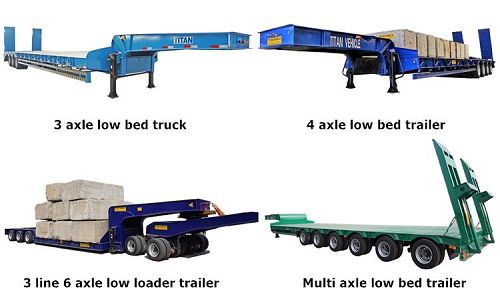 Low Bed Trailer Price | Low Bed Truck Trailer Types and Dimensions
